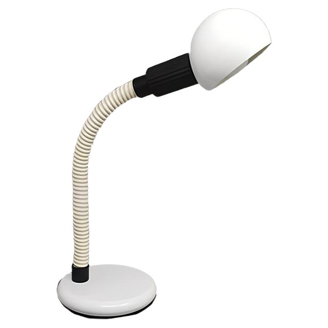 White Table Lamp from Veneta Lumi, Italy, 1970s For Sale