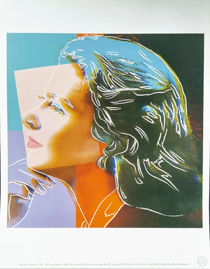 1989 Andy Warhol Pop Art Ingrid Bergman Herself 1971