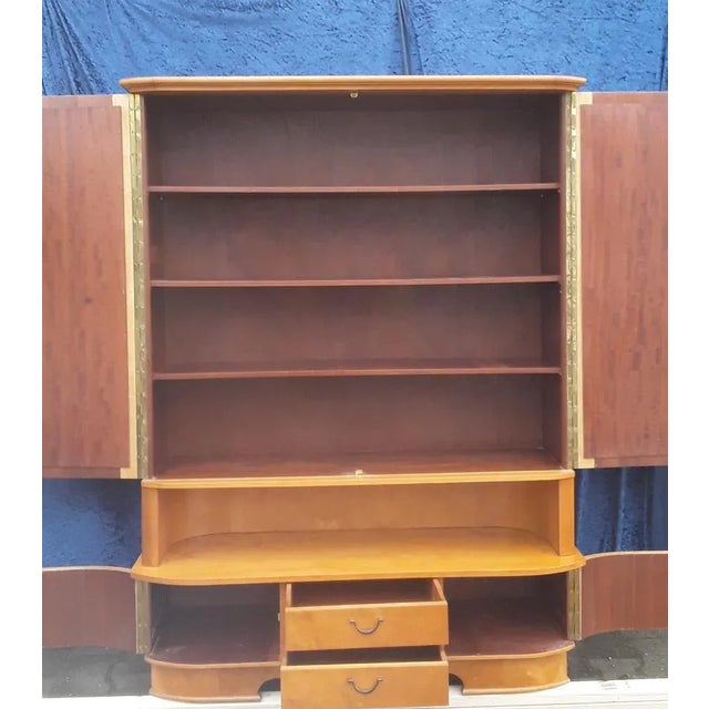 Vintage German Shelf Cabinet in Maple, 1950s For Sale - Image 4 of 11