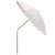 Metal Valencia 6.5 Ft Beach Fringed Umbrella, Ivory For Sale - Image 7 of 8