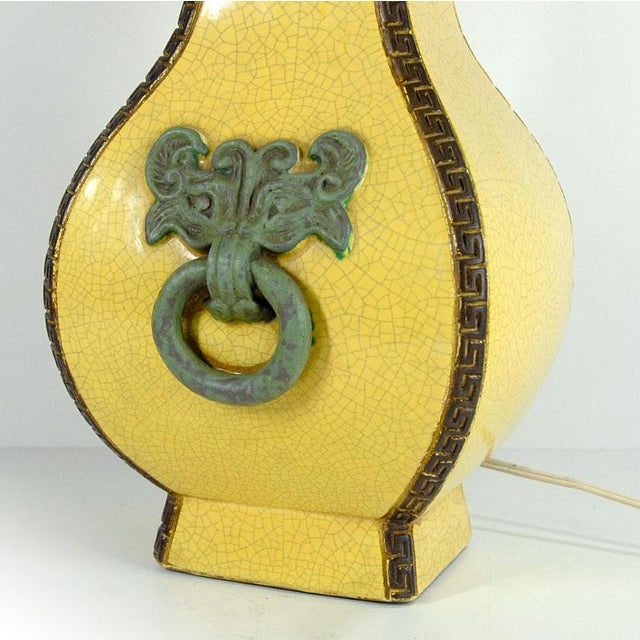 Ceramic Table Lamp in the style of Ugo Zaccagnini, 1960s For Sale - Image 4 of 11