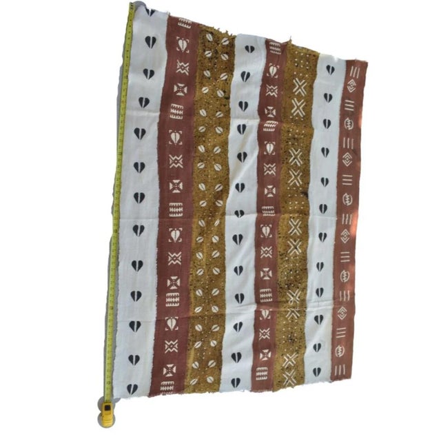 Early 20th Century Mudcloth Multi Colored Textile Mali 62x45 Inch For Sale In Denver - Image 6 of 10