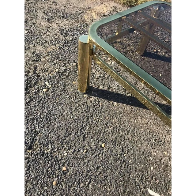 Vintage Brass Coffee Table, 1970s For Sale - Image 6 of 12