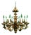 Vintage Italian Hand Carved Eight Light Chandelier For Sale