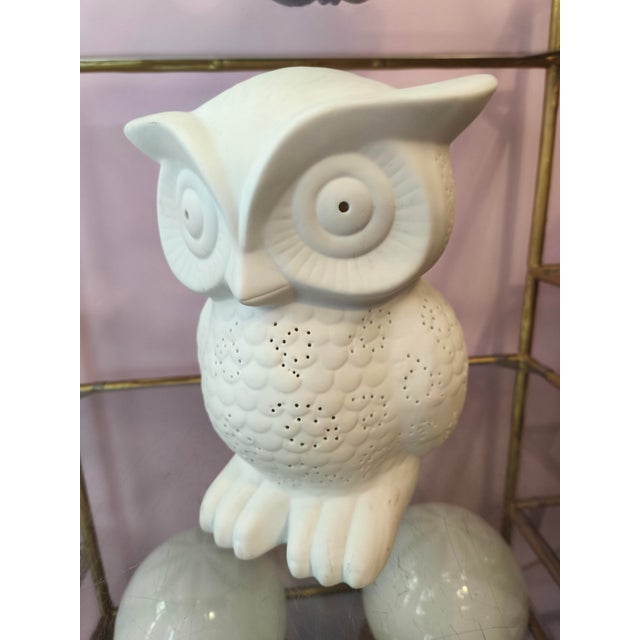 Owl-Shaped Table Lamp, 1970s, in Very Good conditions. Designed 1970 to 1979 European Plug (up to 250V).The wiring of this...