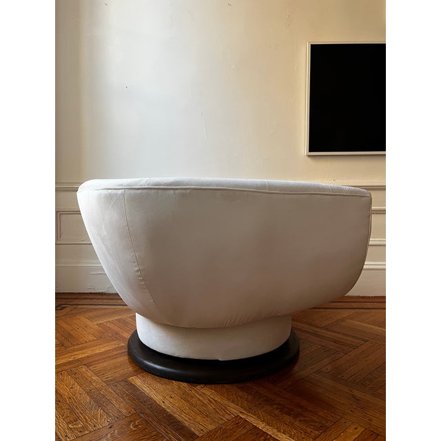 Wood Adrian Pearsall Swivel Lounge Chair For Sale - Image 7 of 11