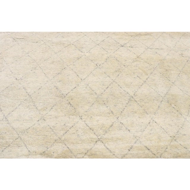 2010s Organic Neutral Moroccan Rug - 09'11 X 14'03 For Sale - Image 5 of 9