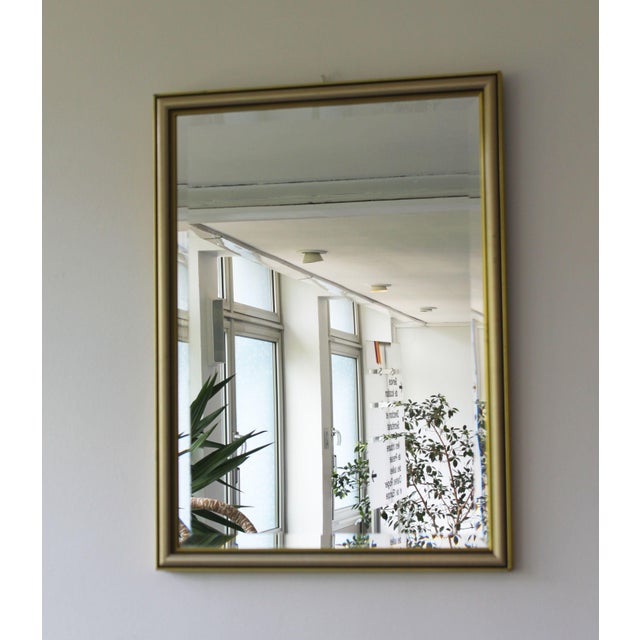 Mid-Century Modern Rectangular Beveled Mirror with Two-Tone Frame, Italy, 1960 For Sale - Image 3 of 7
