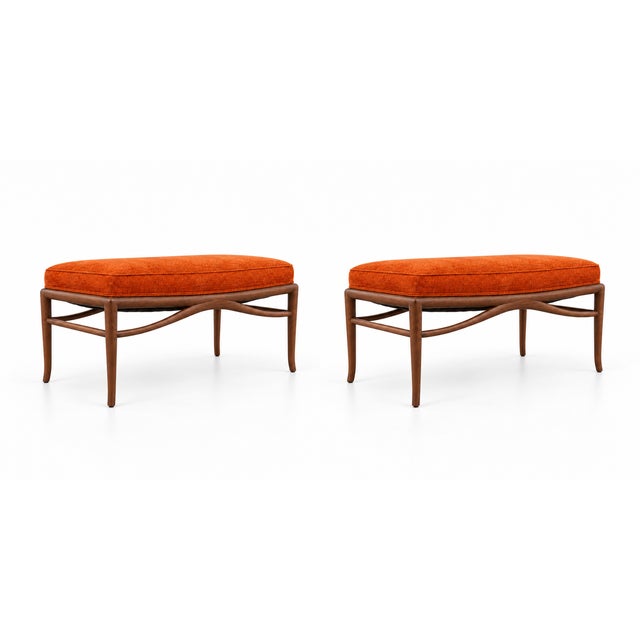 Mid-Century Modern Mid Century Modern Ottomans - Pair For Sale - Image 3 of 6