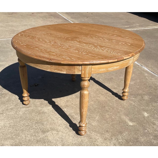 Mid 20th Century Vintage Dining Table With Four Leaves For Sale - Image 5 of 12