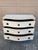 White Swedish Gustavian Serpentine Painted Chest of Drawers For Sale - Image 8 of 15