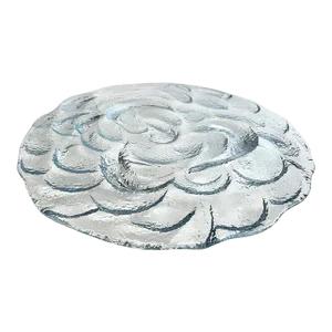 1970s Blenko Glass Cumulus Platter Designed by Don Shepherd