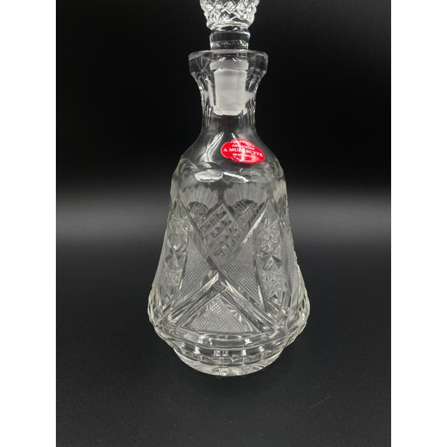 Communist Era Crystal Carafe, 1972 For Sale - Image 4 of 7