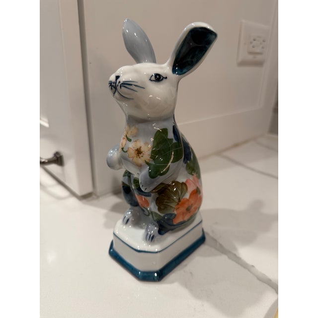 Vintage Floral Bunny Rabbit For Sale - Image 11 of 12