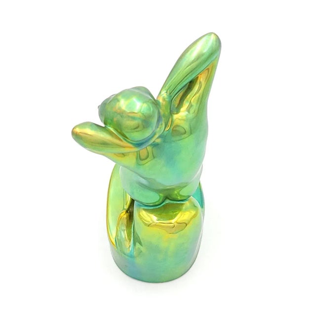 Zsolnay Art Deco Nude, Hungary Circa 1920 For Sale - Image 9 of 9