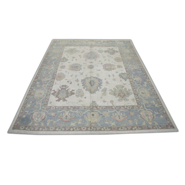 Early 21st Century Modern Turkish Oushak Rug 8'5" x 10'7" For Sale - Image 5 of 6