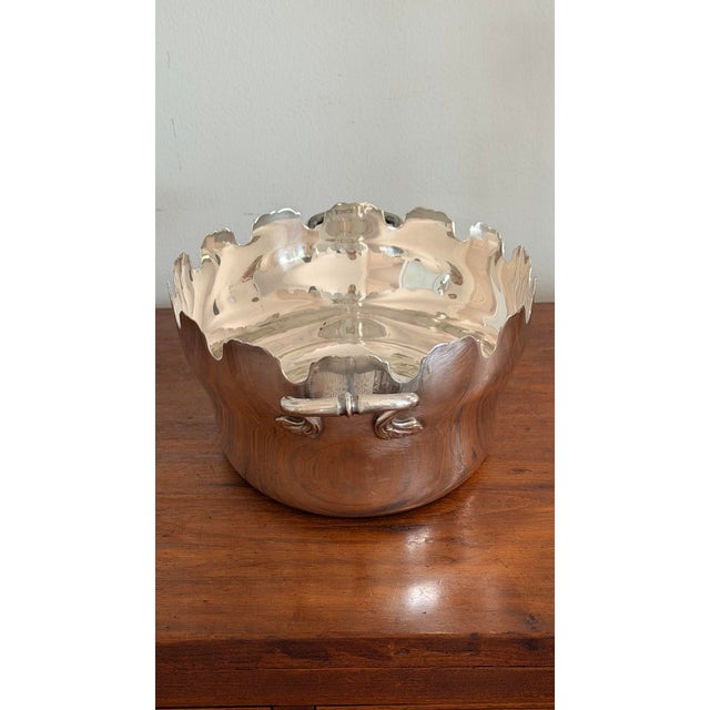 Vintage French 'Rafraichissoir' Glass Cooler, Monteith Style Centerpiece Bowl Cachepot For Sale - Image 12 of 12