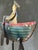 Blue Vintage Folk Art Nautical Metal Toy Sailor Pendulum Sculpture, 1950s For Sale - Image 8 of 13