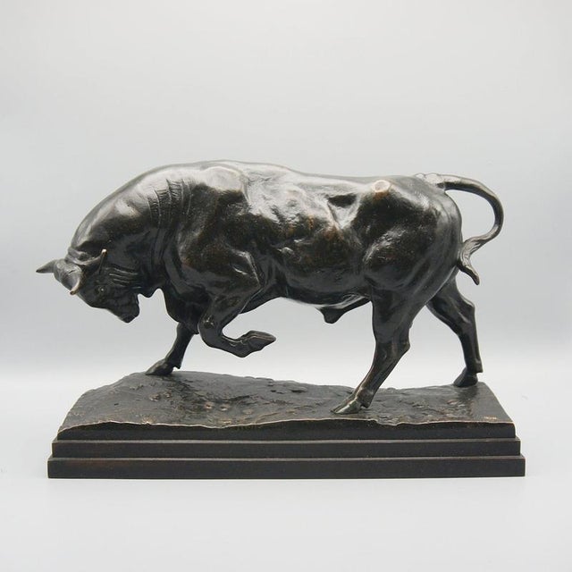 Standing Bull Figurine by Antoine Louis Barye For Sale - Image 14 of 14