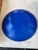 Vintage Large 15” Cobalt Blue Glass Texured Bowl for Serving or Decorating For Sale In West Palm - Image 6 of 8