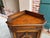 Antique English Tiger Oak Corner Cabinet Barley Twist Jacobean Arts & Crafts For Sale - Image 10 of 18