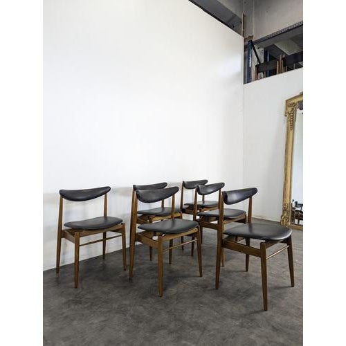 Vintage Scandinavian Teak Chairs, Set of 6, in Very Good conditions.