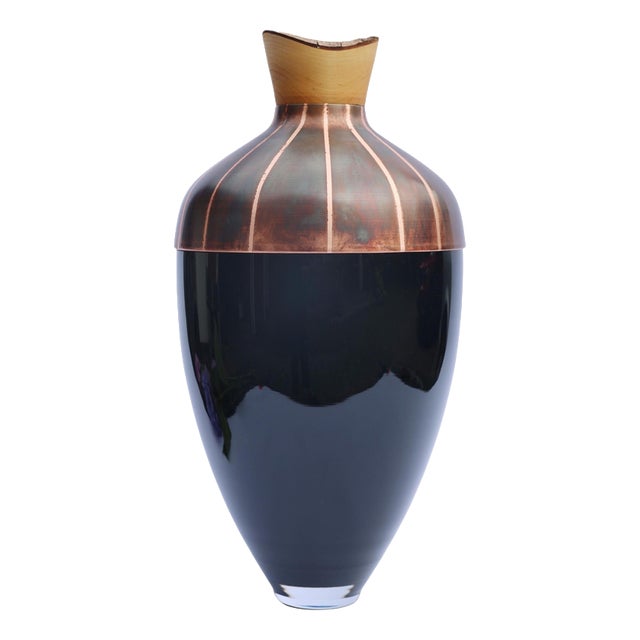 Pattern Patina Nani Vessel in Copper and Brass by Pia Wüstenberg For Sale