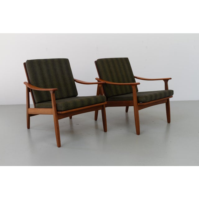 Danish Modern Teak Lounge Chairs, 1960s, Set of 2 For Sale - Image 6 of 18