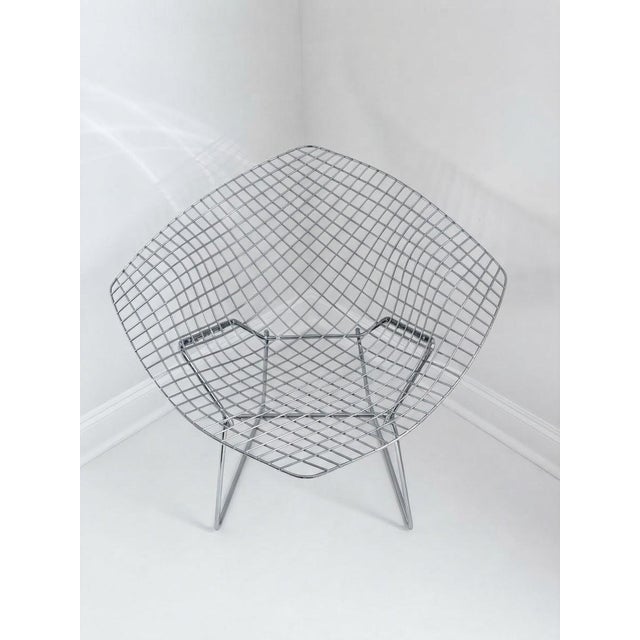 Knoll Vintage Knoll Harry Bertoia Diamond Lounge Chair - Polished Chrome Mid-Century Modern Icon For Sale - Image 4 of 8
