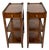 Sarreid Burled Walnut 3 Tiered End Tables For Sale
