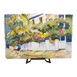 "Naples Biker" Watercolor by Patricia McCarthy