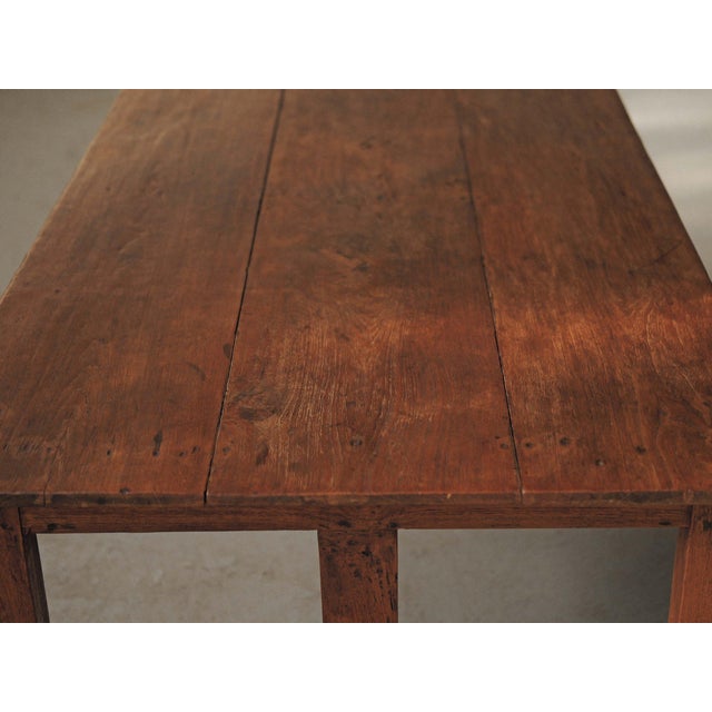 Brown Arts and Crafts Oak Table, 1900 For Sale - Image 8 of 17