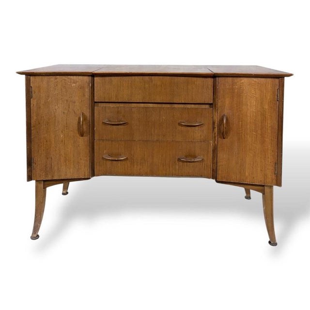 Vintage Wrighton Walnut and Teak Dressing Table, 1960s For Sale - Image 4 of 9