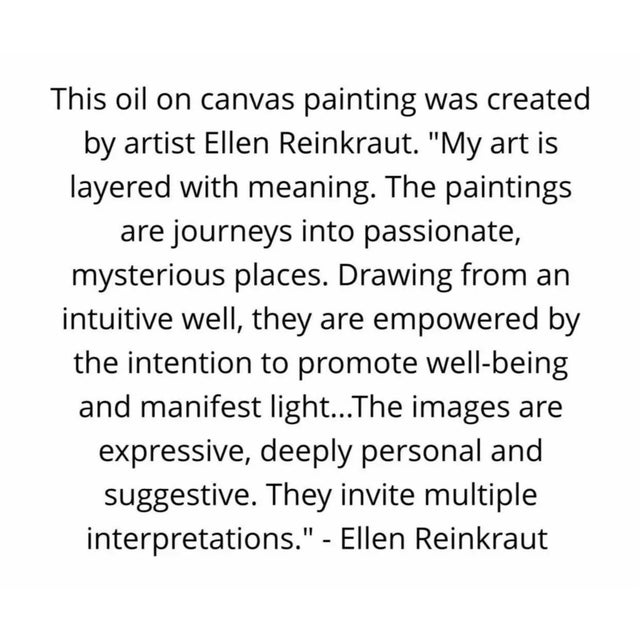 Textile Vintage 1990s 'One Fine Day' Large Original Abstract Expressionist Lavender Landscape by Ellen Reinkraut For Sale - Image 7 of 8