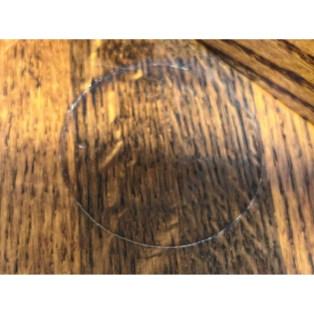 Wood Vintage Arts & Crafts Mission Spindle Solid Oak Plant Stand Side Table For Sale - Image 7 of 7