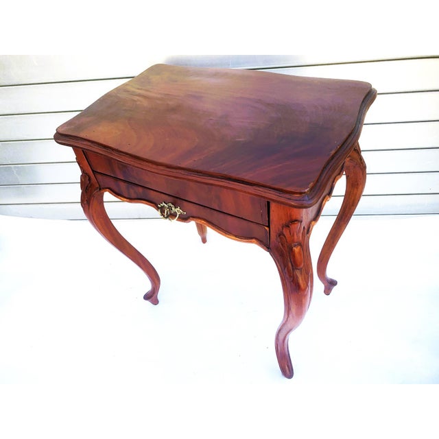 Brown Console Table with Drawers in the style of Ludwik, 1900s For Sale - Image 8 of 18