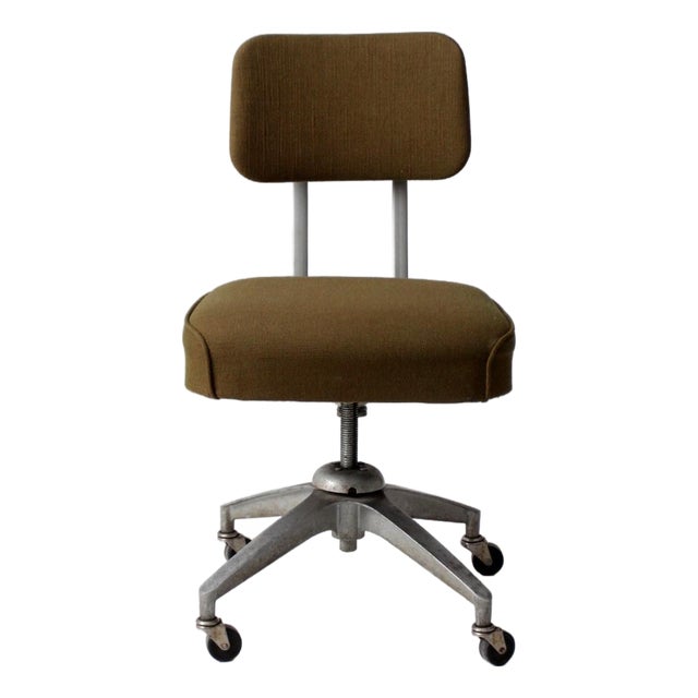 Mid-Century Industrial Swivel Office Chair For Sale