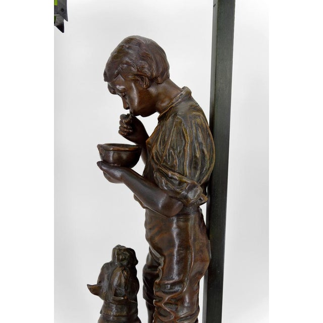 Art Nouveau The Good Soup Lamp by Victor Rousseau, 1900s For Sale - Image 14 of 18