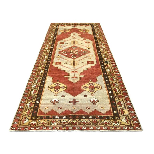 1960s 1960s Turkish Oushak Rug For Sale - Image 5 of 6