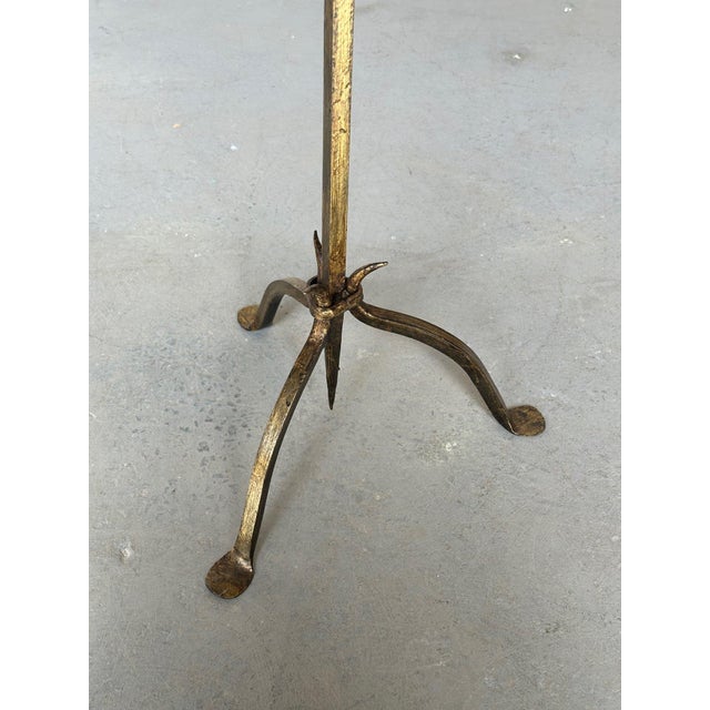Gold Iron Drinks Table With Gold Patina For Sale - Image 8 of 12