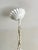Italian White Tole Daisy 3-Light Chandelier, 1970s For Sale - Image 15 of 18