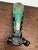 Iridescent Blown Glass Vase with Filigree Decoration, Italy, 1970s For Sale - Image 3 of 13