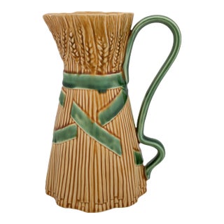 Bordallo Pinheiro Wheat Ears Pitcher For Sale