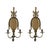 Brass Brass Wall Scomces Circa 1940’s - A Pair For Sale - Image 8 of 8