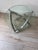 Mid-Century Modern 1980s Small Chrome and Glass Drinks Table Very Sculptural For Sale - Image 3 of 9