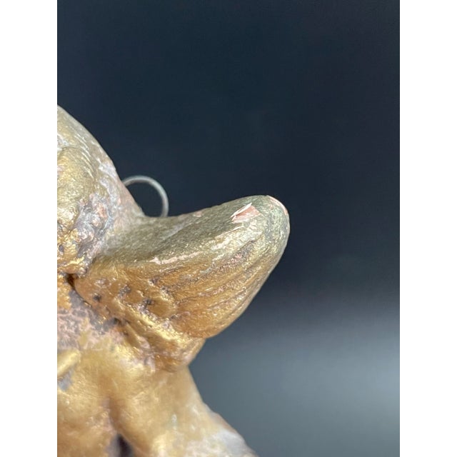 19th Century Gilt Plaster Gesso Cherub Wall Sculptures - a Pair For Sale - Image 10 of 12