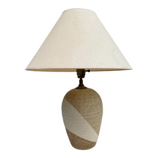 Vintage Ceramic Table Lamp by Robert Fishman Pottery, Rhode Island For Sale
