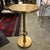 Mid-Century Modern Gold Finish Round Metal Side Table For Sale - Image 3 of 8
