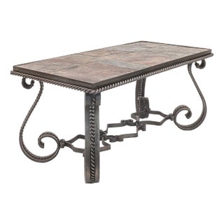 Wrought Iron Coffee Table, 1950s For Sale