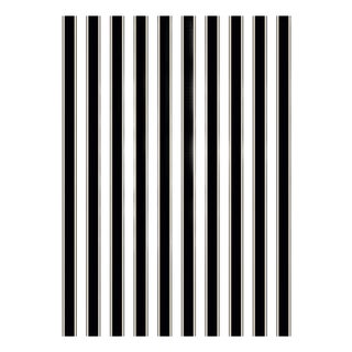 The House of Scalamandré Piano Stripe | Wallcovering Wallpaper, Ebony For Sale